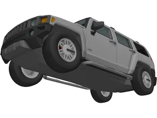 Hummer H3 3D Model preview
