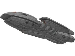 Battlestar Aries 3D Model preview