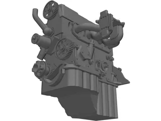 Ford 2.3 Engine 3D Model preview