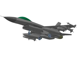 F-16 Falcon 3D Model preview