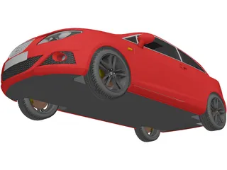 Seat Ibiza (2008) 3D Model preview
