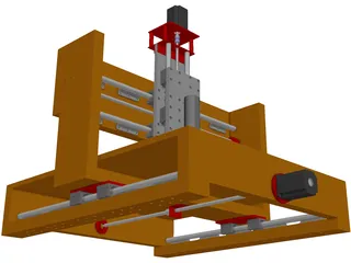 CNC Machine (Router) from Wood 3D Model preview