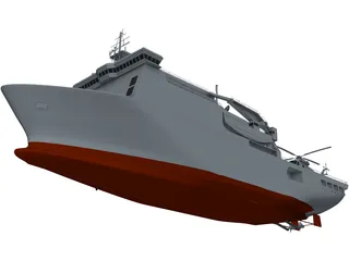 HMNZS Canterbury 3D Model preview