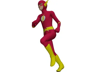 Flash Super Hero 3D Model preview