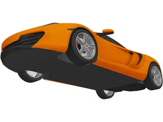 McLaren MP4-12C 3D Model preview