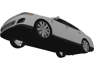 Lincoln MKS (2009) 3D Model preview