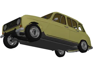 Renault 4 3D Model preview