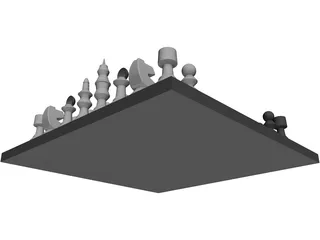 Chess Set 3D Model preview