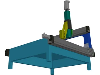 Milling Machine 3D Model preview