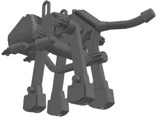 Mechanical Dinosaur Toy 3D Model preview