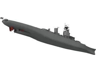 USS Montana 3D Model preview