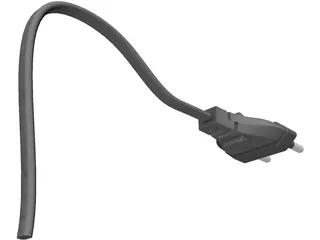 Plug Two-Pin 3D Model preview