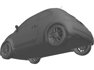 Fiat 500 3D Model preview
