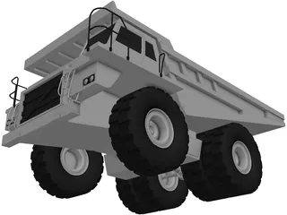 Mine Truck 3D Model preview