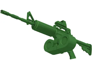 M4A1 3D Model preview