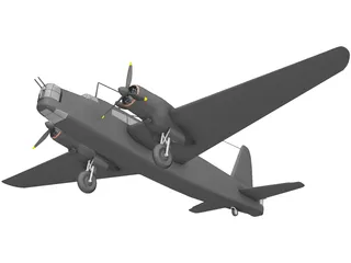 Vickers Wellington MK.III 3D Model preview
