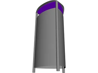 Trash Can 3D Model preview