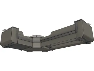 Sofa Liverpool 3D Model preview