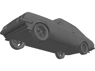 Ford Escort MK2 3D Model preview