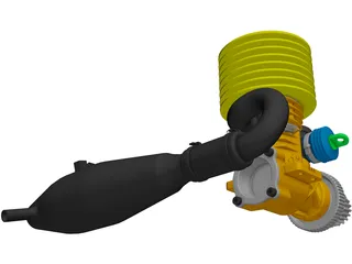 RC Engine 3D Model preview