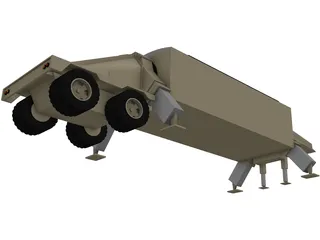 THAAD Radar 3D Model preview