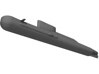 Sarov Class Submarine 3D Model preview