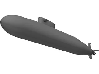 Arihant Class Missile Submarine 3D Model preview