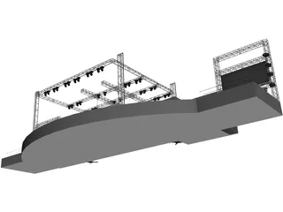 Concert Stage 3D Model preview