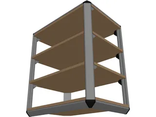 Stereo Rack 3D Model preview
