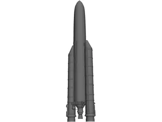 Ariane 5 3D Model preview