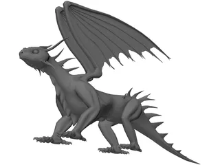 Dragon 3D Model preview
