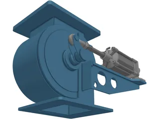 Silo Discharge Valve 3D Model preview