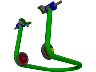 Motorcycle Jack 3D Model preview