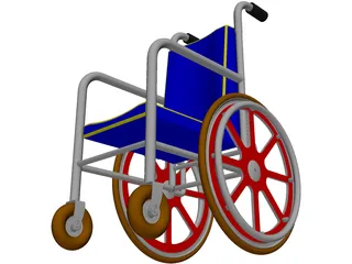 Wheelchair 3D Model preview