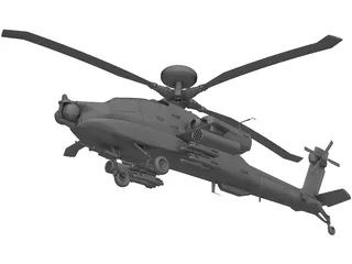 Boeing AH-64 Apache 3D Model preview