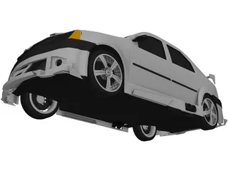 Dacia Logan Tuning 3D Model preview