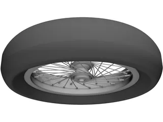 Wheel Rear 20 spoke 3D Model preview