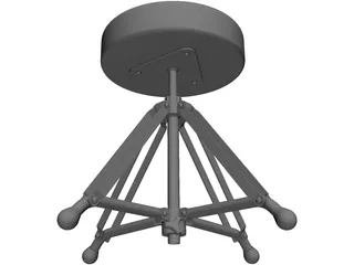 Drum Chair 3D Model preview
