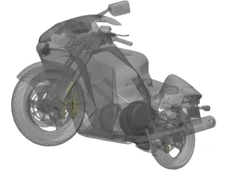Suzuki Hayabusa 3D Model preview