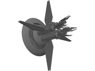 Babylon 5 Earth Force One 3D Model preview
