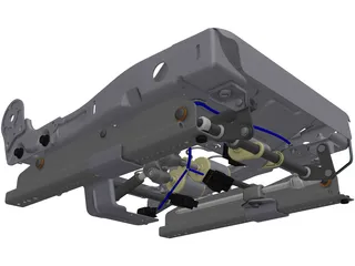 Car Seat 3D Model preview