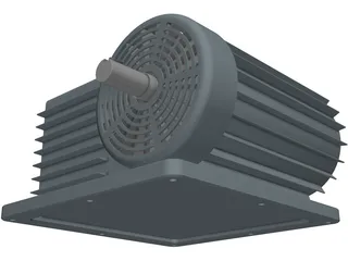 Electric Motor 3D Model preview