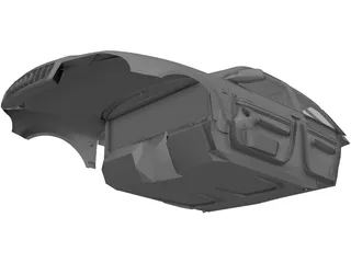Interior Audi S4 (2000) 3D Model preview