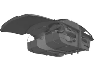 Interior Volvo S60 (2004) 3D Model preview