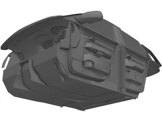 Interior Volkswagen Touareg R50 (2008) 3D Model preview