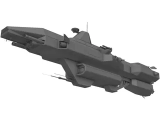 Babylon 5 Earth Force Tempest 3D Model preview