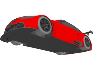 BMW M3 GT2 3D Model preview