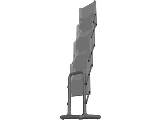 Portable Brochure Display 3D Model preview