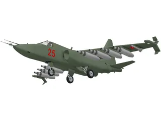 Sukhoi Su-25 Frogfoot 3D Model preview