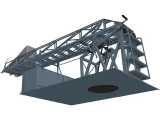 Crane for Pickup Truck 3D Model preview